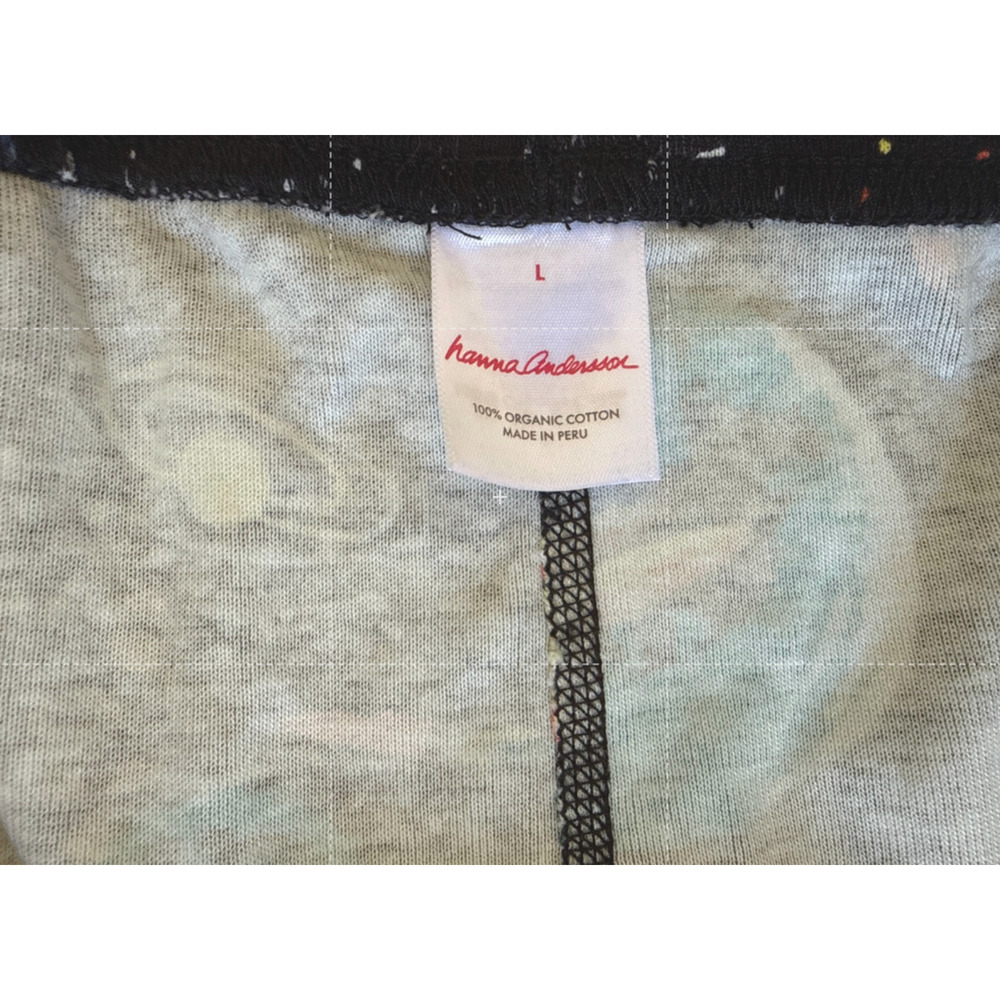 Hanna Andersson Adult Space Travel Print Pajama Set Size Large - Picture 6 of 6